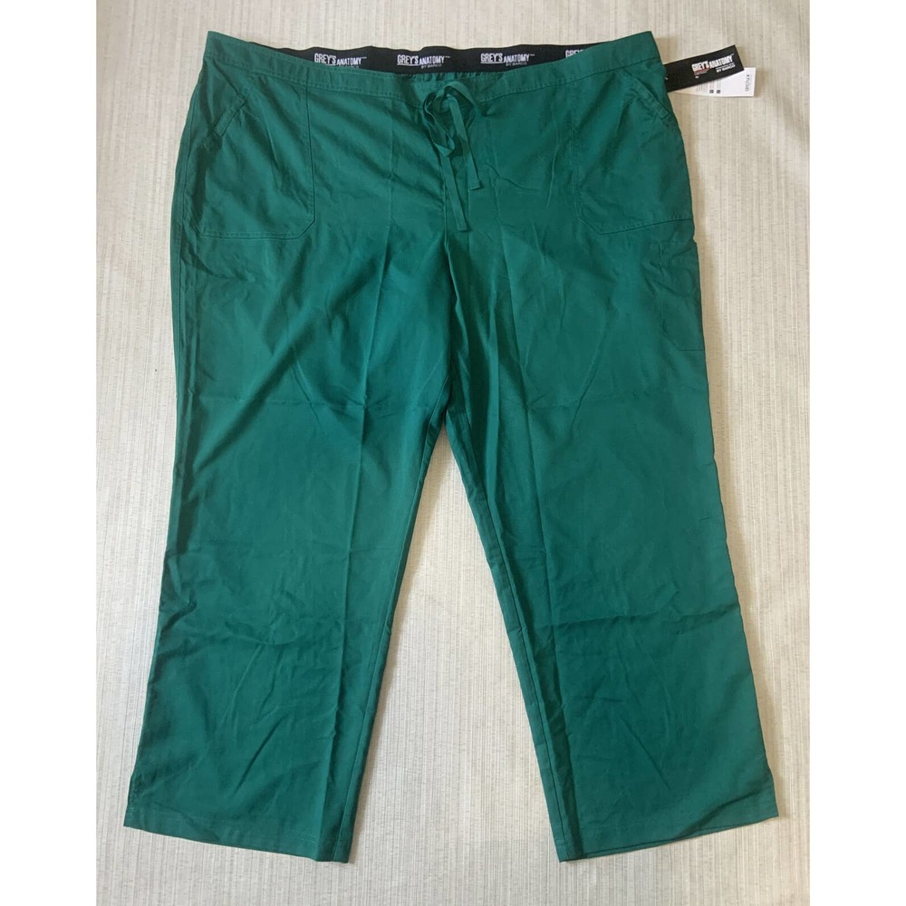 New Grey’s Anatomy 5XL Hunter Green 4 Pocket Elastic Back Scrub Pant
